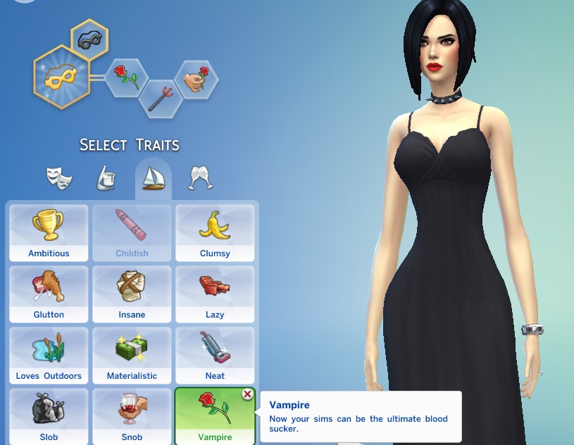best vampire traits sims 4